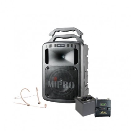 Mipro MA-708EXP + Mipro MRM-58 + Mipro ACT-58TC Lommesender Digital (Ladbar) + Mipro MU-53HNS + Mipro MP-8 lader