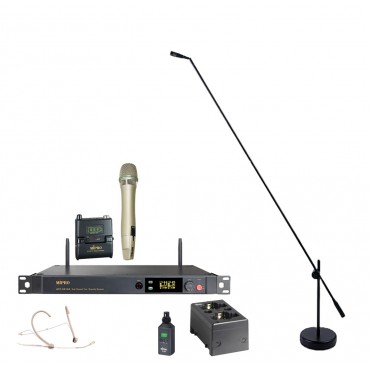 Gulvmikrofon system C 3H med trådløs sender og mottager